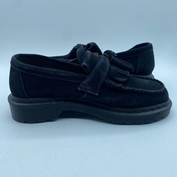 Dr Martens Adrian Mono Loafers Suede Black Adult EU 37 USM 5 Tassels Boho NWOB main image 9